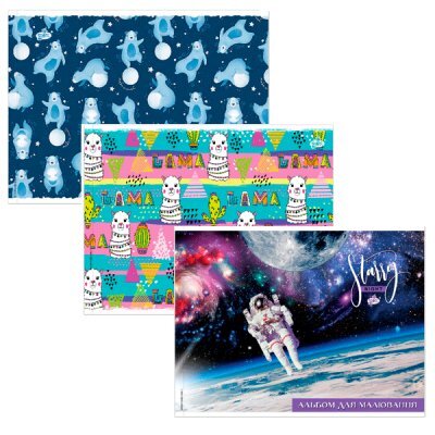 Альбом для малювання 12 л 100 г/м АВ-12 Mix - 23659 COOLFORSCHOOL