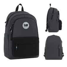 Рюкзак GoPack Education Teens 141L чорний, сірий