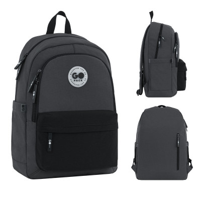 Рюкзак GoPack Education Teens 141L Черный, серый