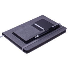 Блокнот діловий COMFORT А5, 96 арк., лінія, обкл. штучна шкіра, сірий