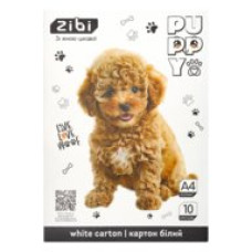 Картон білий CATS&DOGS, А4, 10 аркушів, 230 г/м2, KIDS Line