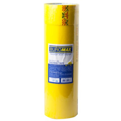 Клейка стрічка пак. 48мм x 35м, жовта - BM.7007-08 Buromax