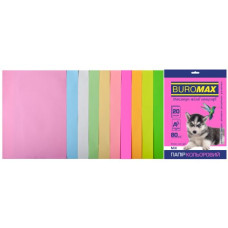 Набір кольорового паперу PASTEL+NEON, 10 кол., 20 арк., А4, 80 г/м² Набір кольорового паперу PASTEL+NEON, 10 кол., 20 арк., А4, 80 г/м²