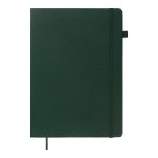 Книга записная ETALON 210*295, 96л., клетка, обложка искуственная кожа, зеленый