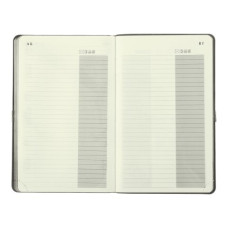Щотижневик датов. 2024 TOUCH ME, A5, зелений, штуч. шкіра