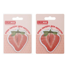 Блок для нотаток FRUITS, з кл.шаром, 70х70 мм, 30 арк