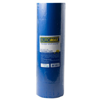 Клейка стрічка пак. 48мм x 35м, синя - BM.7007-02 Buromax