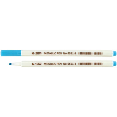 Маркер художній Paint STA 6551 1 мм, металік блакитний - STA6551-M03 STA