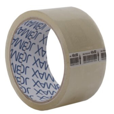 Клейка стрічка пак. 48мм x 50ярдів х 40мкм, прозора, JOBMAX - BM.7010-00 Buromax