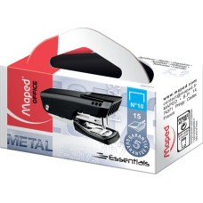 Степлер MINI ESSENTIALS METAL, металевий, 15л., (скоби №10), чорний