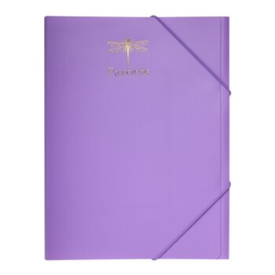 Папка на гумках FAVOURITE, PASTEL, А4, бузкова - BM.3954-26 Buromax