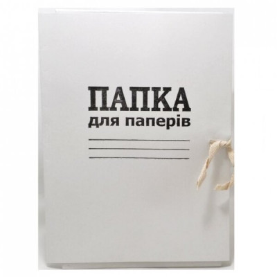 Папка для бумаг с завязками А4+ картон 0,35мм 50шт/уп 04169