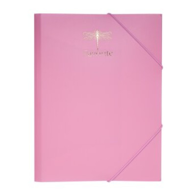 Папка на резинках FAVOURITE, PASTEL, А4, розовая - BM.3954-10 Buromax