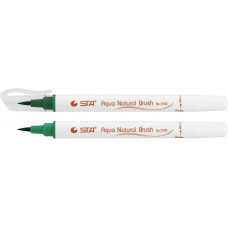 Маркер-кисть акварельний STA 3700 AQUA NATURAL BRUSH 3700, изумрудный