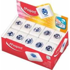 Гумка ESSENTIALS SOFT, дисплей, асорті