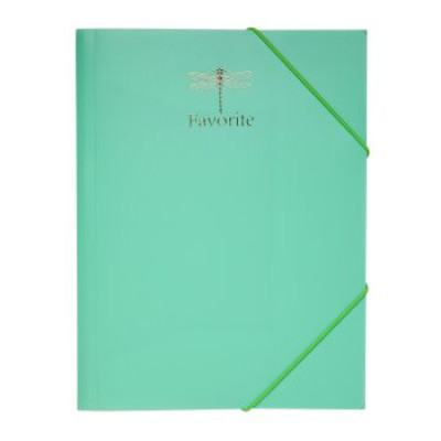 Папка на резинках FAVOURITE, PASTEL, А4, мятная - BM.3954-38 Buromax