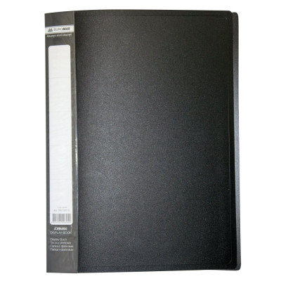 Папка пластиковая с 30 файлами, JOBMAX, А4, черная - BM.3611-01 Buromax