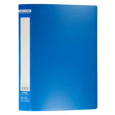 Папка пластиковая с 30 файлами, JOBMAX, А4, синяя - BM.3611-02 Buromax