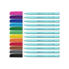 Фломастеры SCHNEIDER COLORINA  F (линия 1 мм), 12 цветов