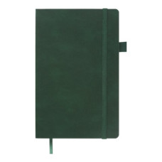 Книга записна PRIMO 125*195, 96 арк., клітинка, обкл. штучна шкіра, зелений