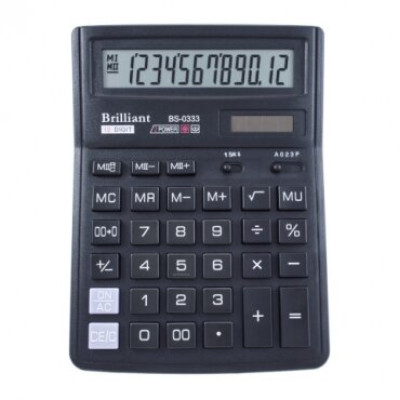 Калькулятор Brilliant BS-0333, 12 разрядов BS-0333