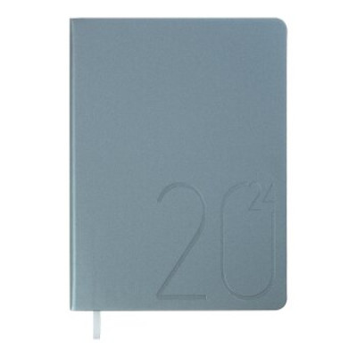 Щоденник датований 2025 STEEL, A5, блакитний, штучна шкіра BM.2127-30