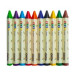Карандаши восковые JUMBO, 10 цветов, трехгранные, BABY Line ZB.2482