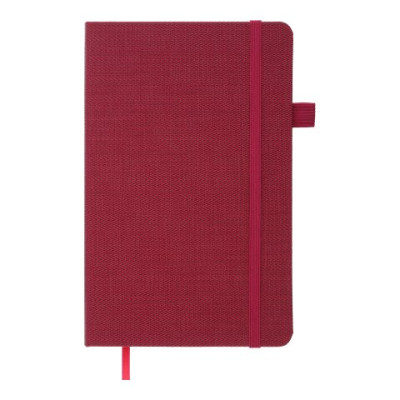 Книга записна TWEED 125*195, 96 арк., клітинка, обкл. штучна шкіра, бордовий - BM.291163-13 Buromax