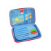 Пенал з тисненням, 1 відділення - QT-5638-Blue