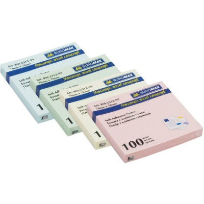 Блок для нотаток 76х76мм, 100арк., асорті - BM.2312-99 Buromax