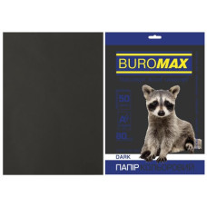 Папір кольоровий А4, 80гм2, DARK чорний, 50л.