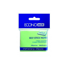 Стікери Economix, 38х50, зелені, 100л.