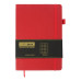 Блокнот деловой BRIEF, L2U, А5, 96 л., клетка, красный, иск.кожа - BM.295104-05 Buromax
