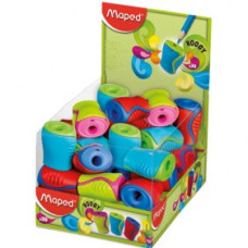 Чинка без контейнера BOOGY, 1 отв., дисплей, асорті