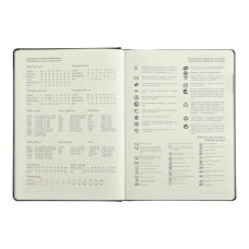 Щоденник датов. 2024 VERONA, A4, зелений, штуч. шкірапоролон