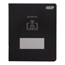 Зошит учнівський загальний BLACK, 48арк., клітинка, біологія, структ.лак, KIDS LINE