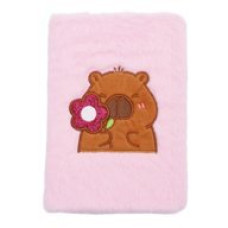 Блокнот плюшевий CAPYBARA 2, А5, 80 арк., клітинка, асорті, KIDS Line