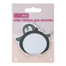 Блок для нотаток FUNNY ANIMALS, з кл.шаром, 75х75 мм, 30 арк
