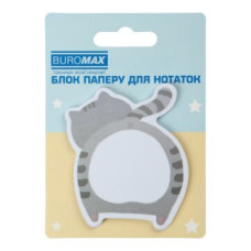 Блок для нотаток FUNNY ANIMALS, з кл.шаром, 75х75 мм, 30 арк