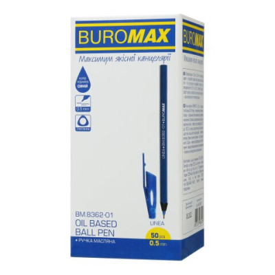 Ручка масляна синя, LINEA BM.8362-01