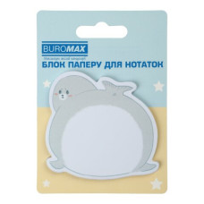 Блок для нотаток FUNNY ANIMALS, з кл.шаром, 75х75 мм, 30 арк