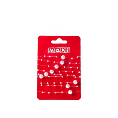 Стрічка для декору з бісером, 1,2м BJ21-05074-C