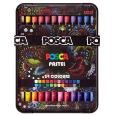 Пастель воскова POSCA PASTEL, 24 кольорів