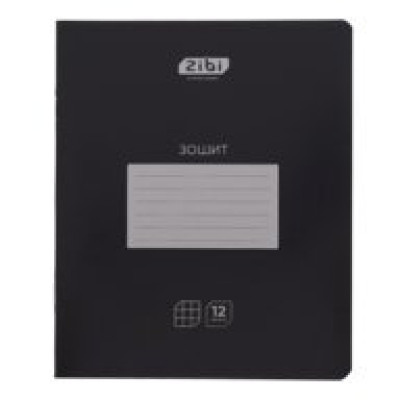 Зошит учнівський шкільний BLACK, 12арк., клітинка