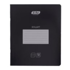 Зошит учнівський шкільний BLACK, 12арк., лінія (уп. 25 шт)