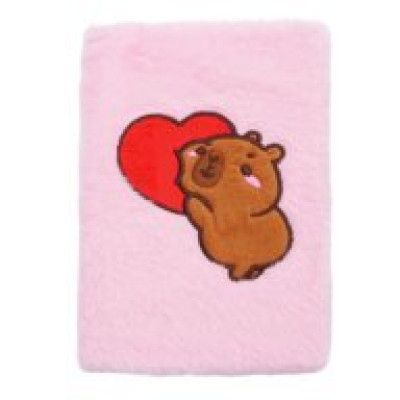 Блокнот плюшевий CAPYBARA 5, А5, 80 арк., клітинка, асорті, KIDS Line