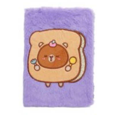 Блокнот плюшевий CAPYBARA 6, А5, 80 арк., клітинка, асорті, KIDS Line