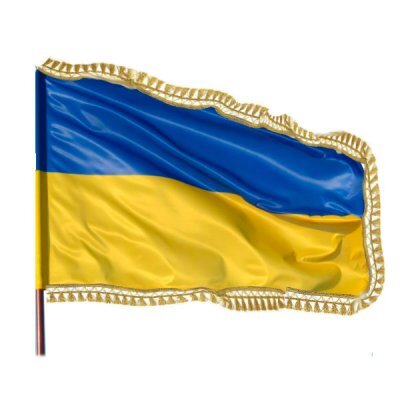 Флаг Украины (1000 х 1500) с бахромой 60212
