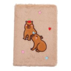 Блокнот плюшевий CAPYBARA 7, А5, 80 арк., клітинка, асорті, KIDS Line