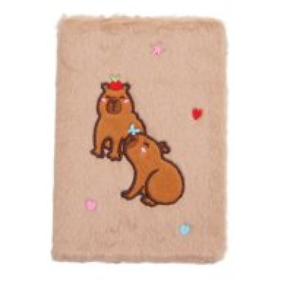 Блокнот плюшевий CAPYBARA 7, А5, 80 арк., клітинка, асорті, KIDS Line